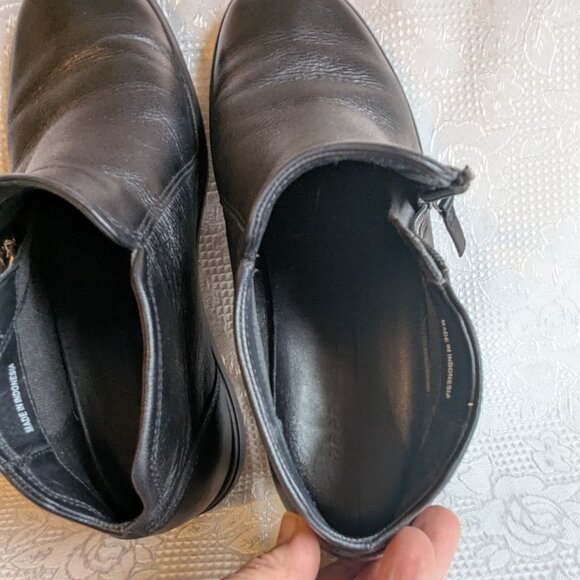 Ecco Soft 7 Black Smooth Leather Bootie Size 39 - Picture 15 of 15